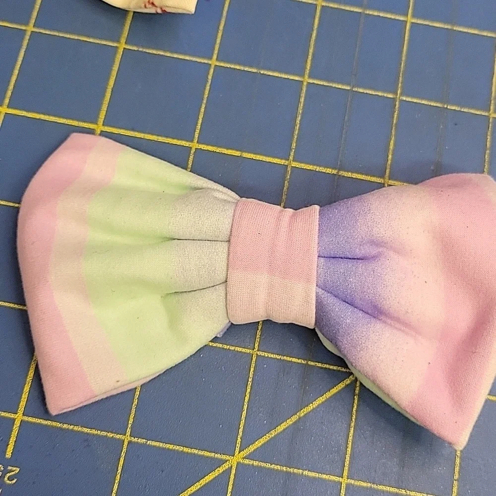 Bundle of 9 Fabric Hair Bows